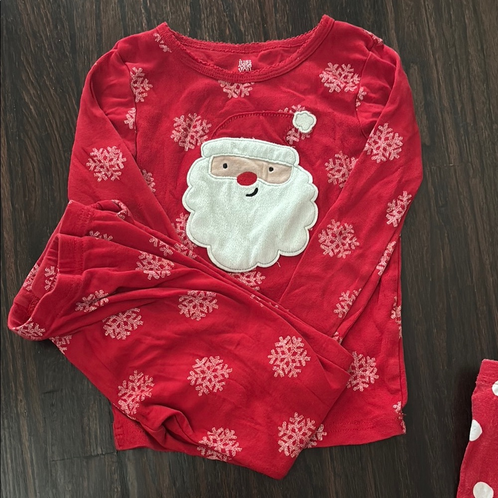 Carter's Red and White Santa Pajama Set